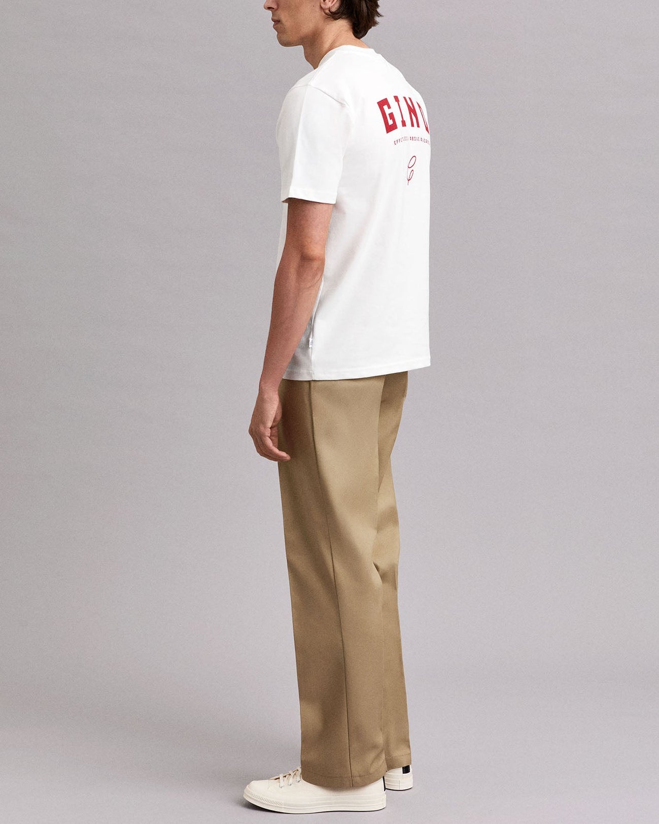 Signature G White Tee