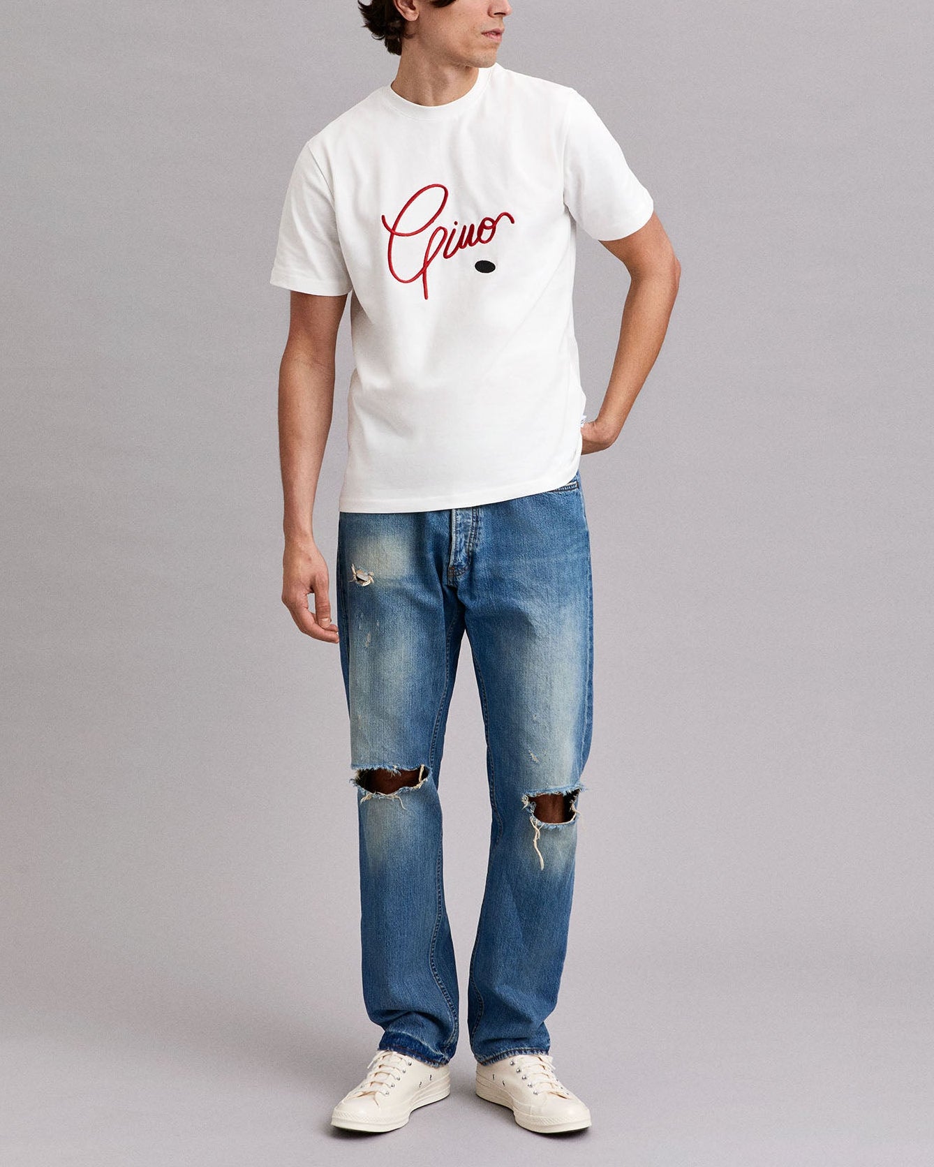 Puck White Tee