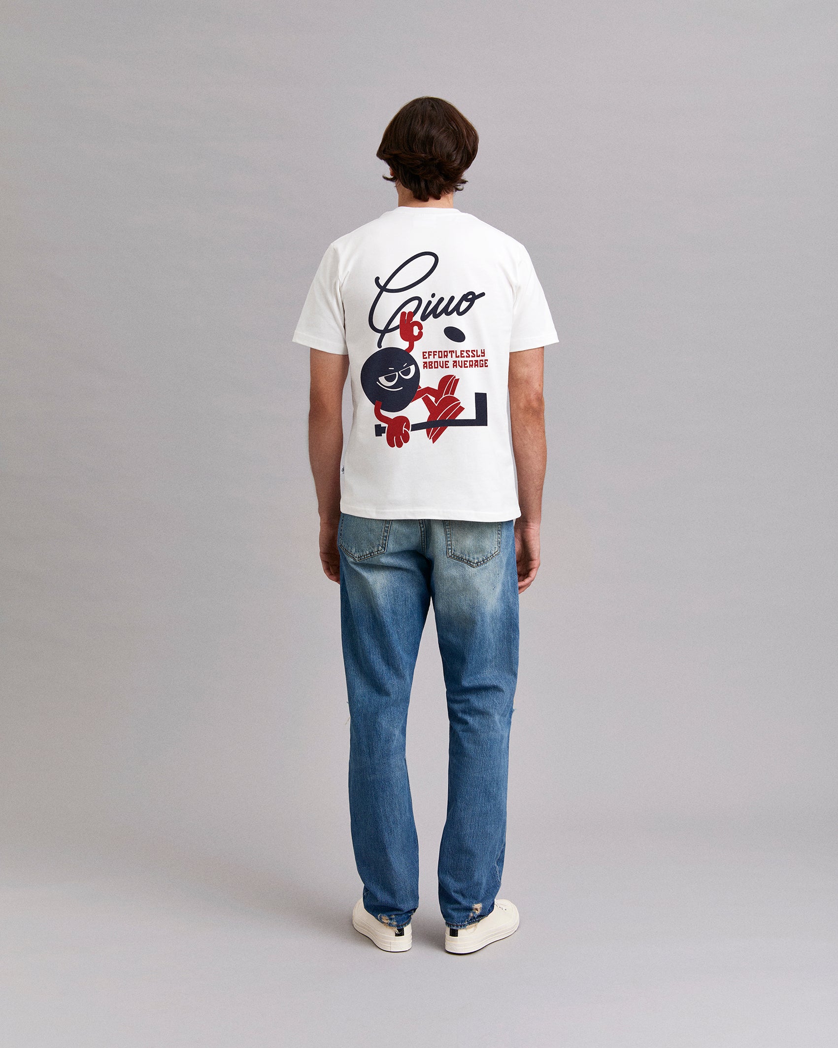 Effortless Print White Tee