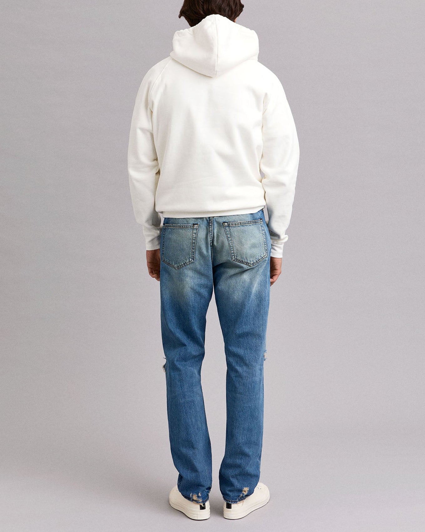Gino White Hoodie