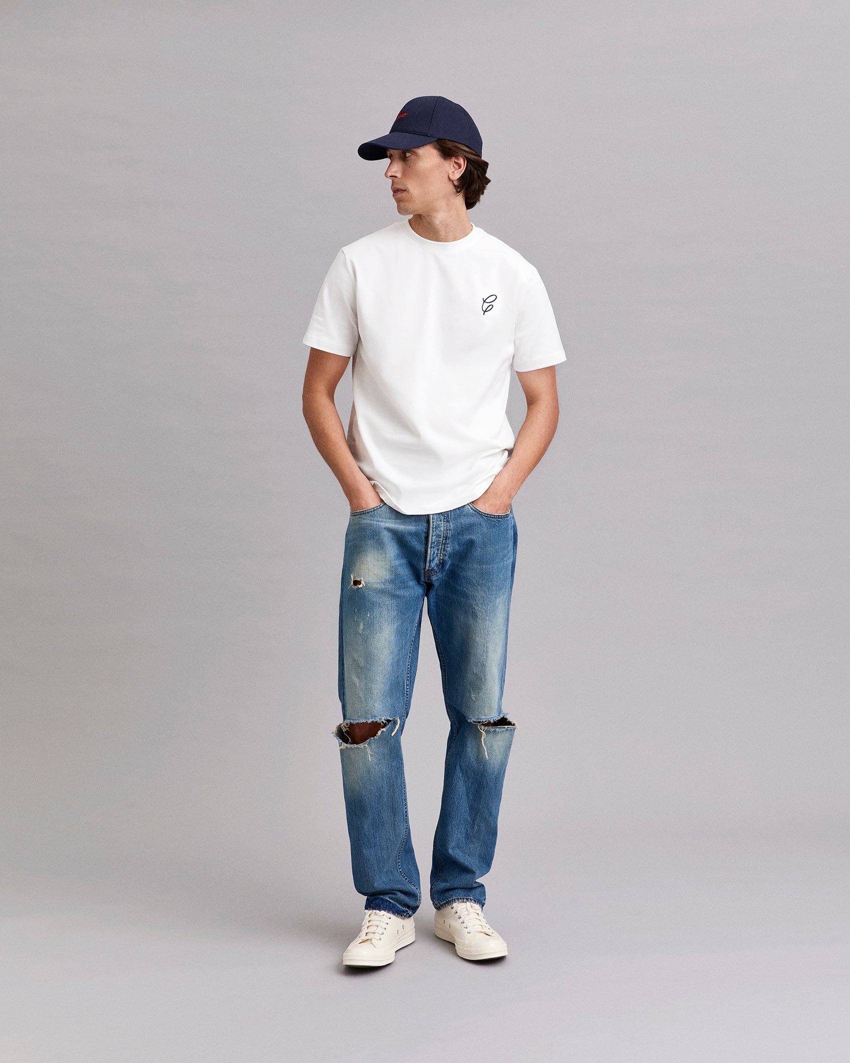 Effortless Print White Tee
