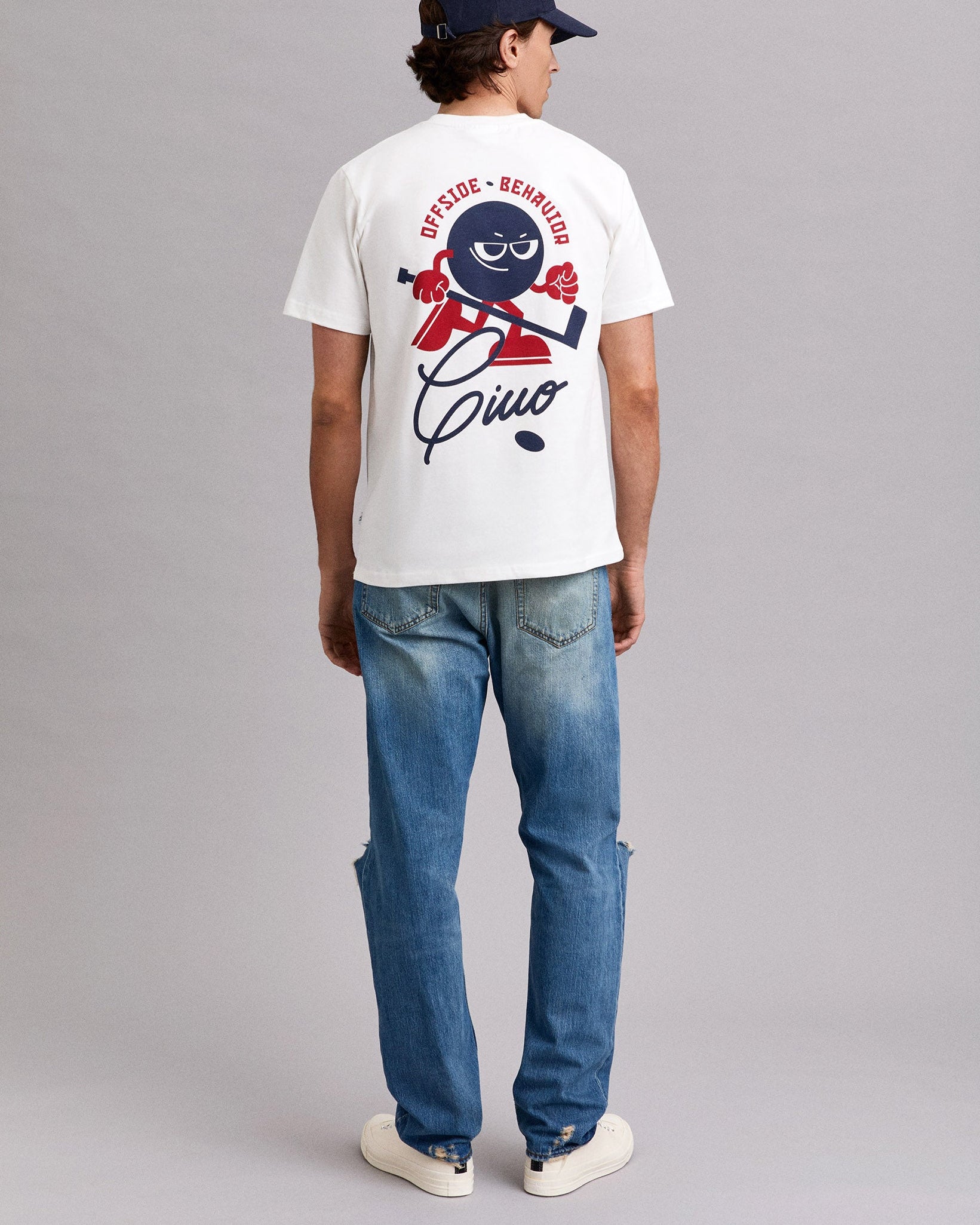 Offside G White Tee