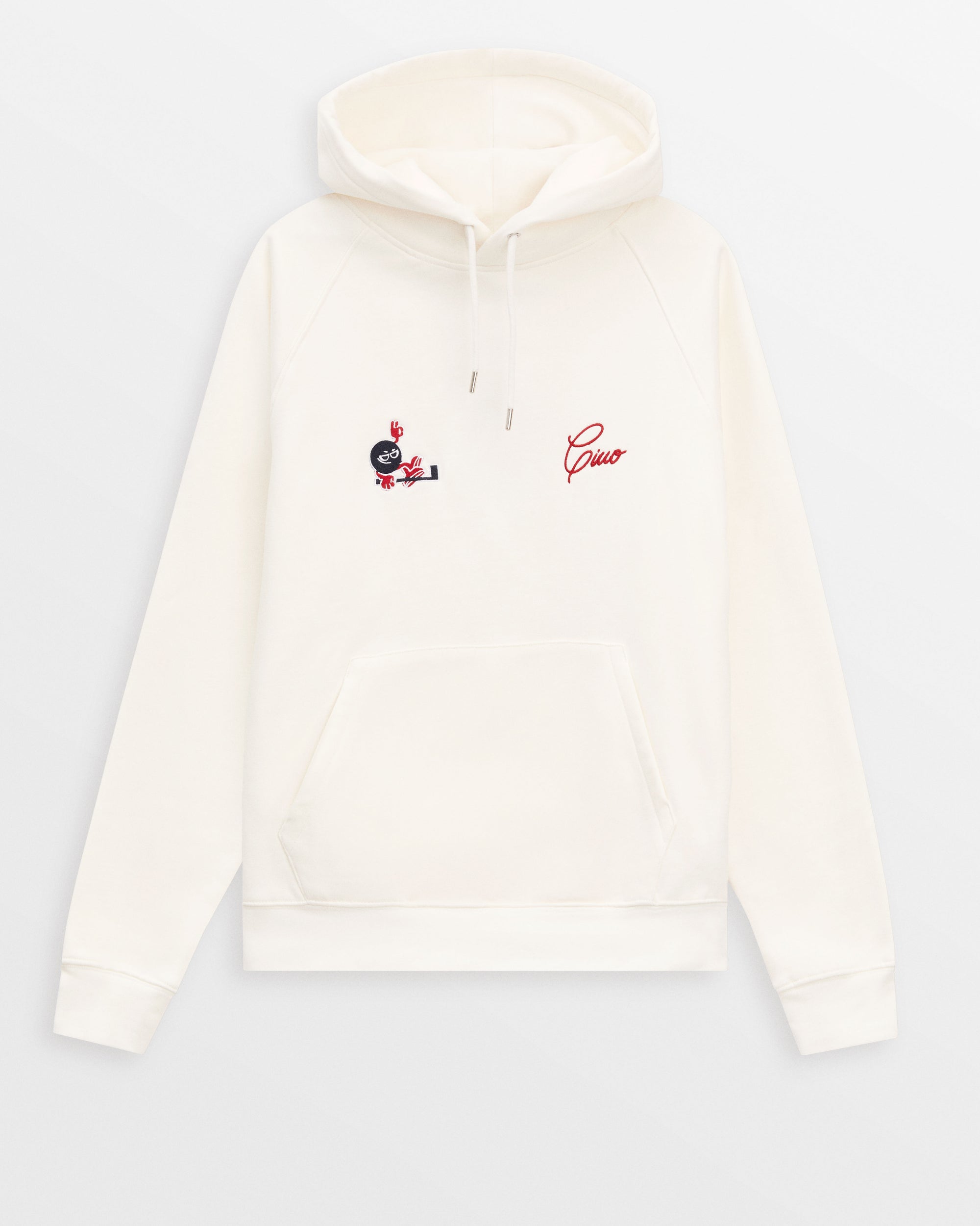 Gino White Hoodie