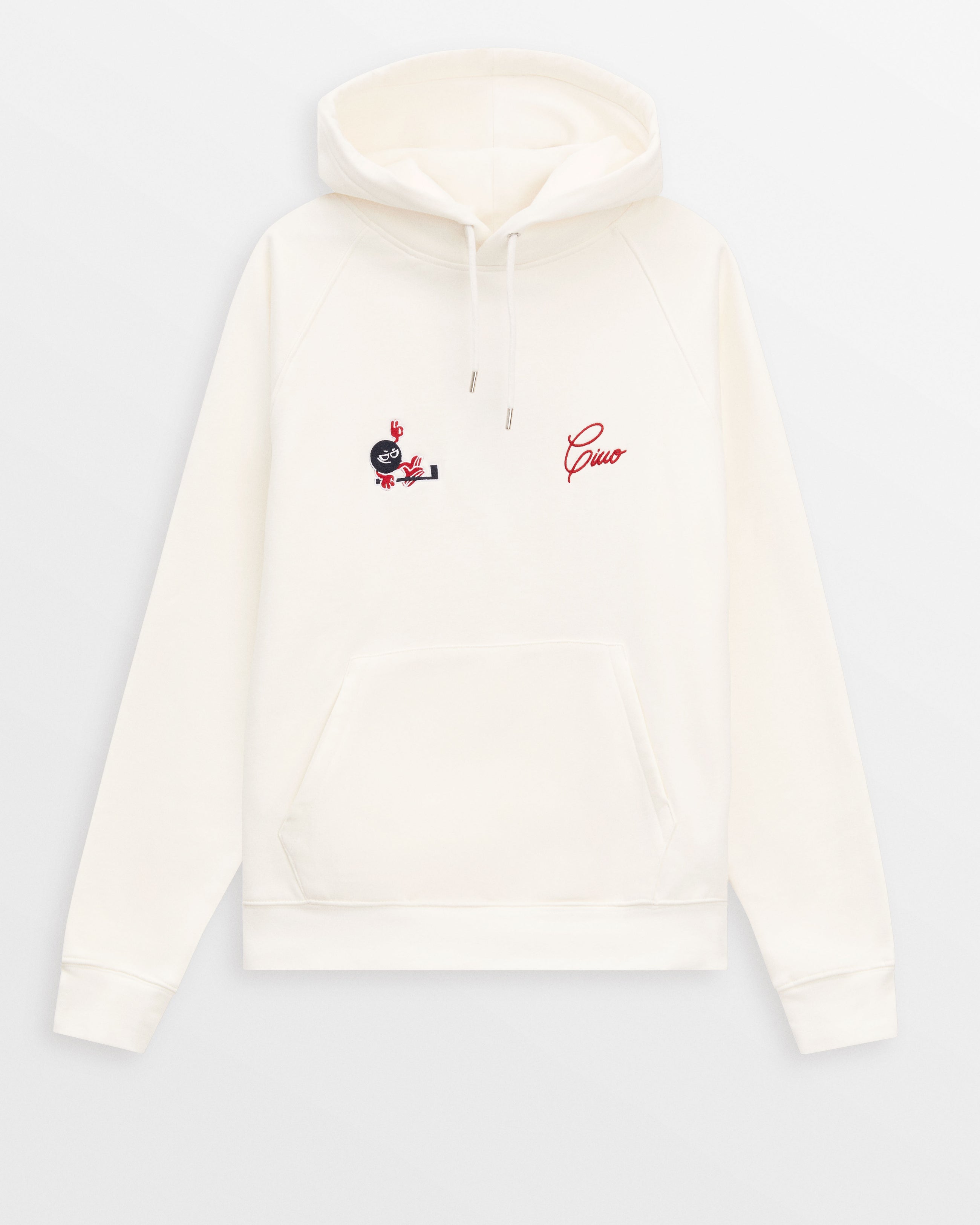 Gino White Hoodie